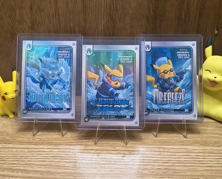 Pikachu Cosplay – The Absolute Zero Pack – 3 Card Lot – Refractive Holo – NM