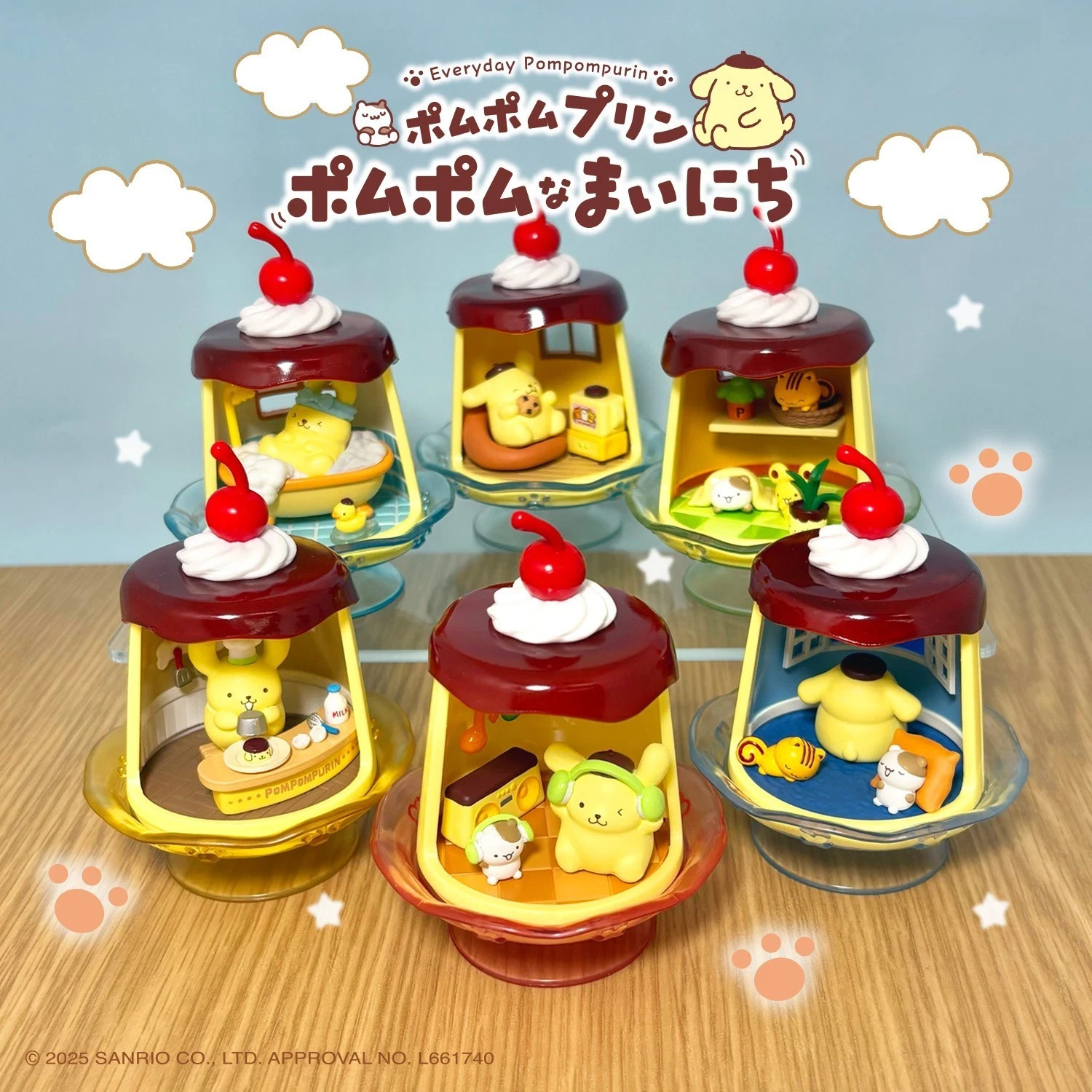 Re-Ment Pompompurin Everyday Blind Box Confirmed Collectible Kawaii Figure Japan