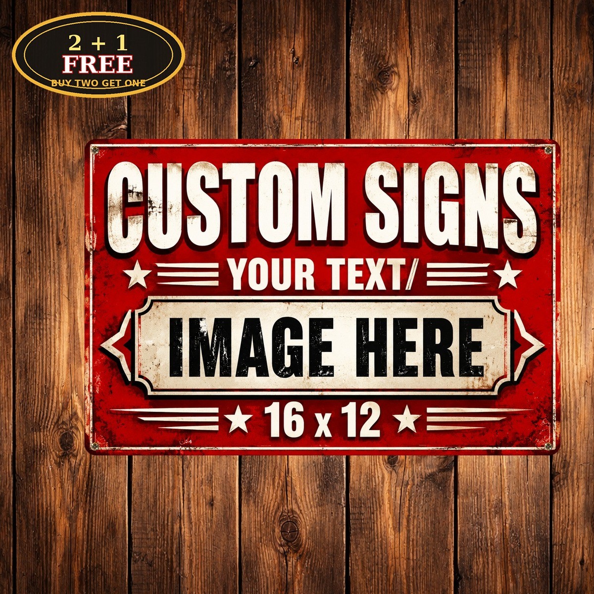 Custom Signs Personalized Make Your Own Metal Sign Custom Text Banner 8×12
