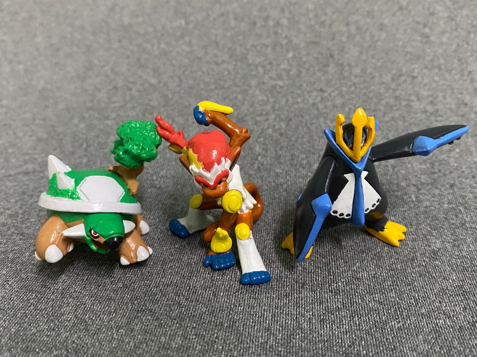 Empoleon Torterra Infernape Pokemon Figure Bandai Clipping Collection Toy.