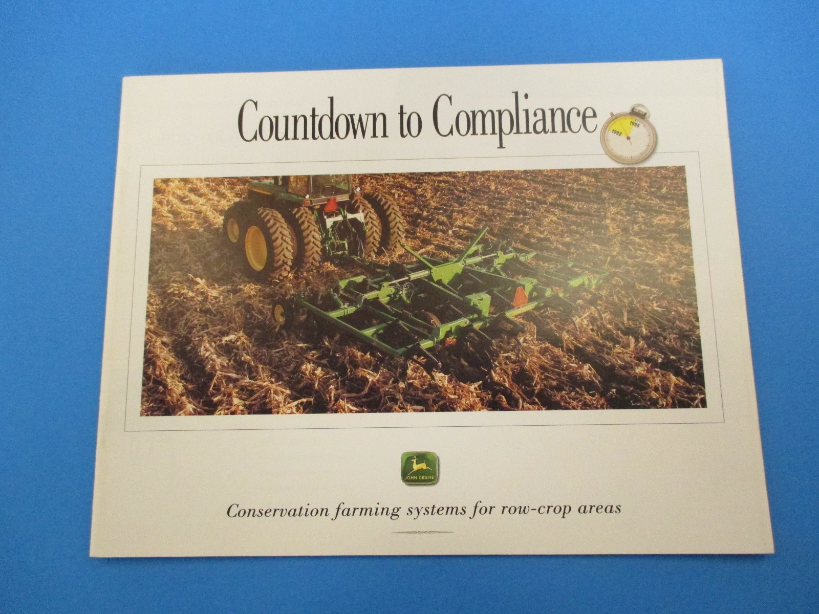 Original John Deere Sale Brochure Countdown to Compliance Conservation M3010