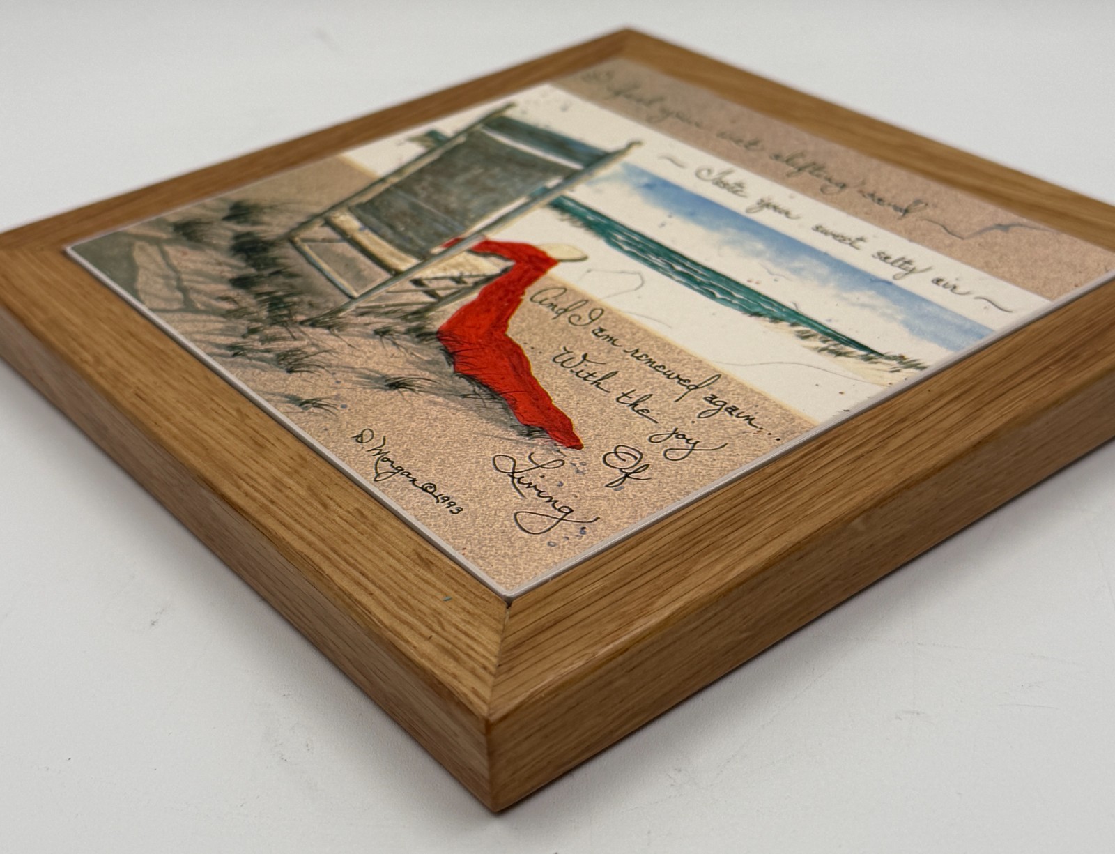 AbsorbaStone Beach Scene Stone Trivet
