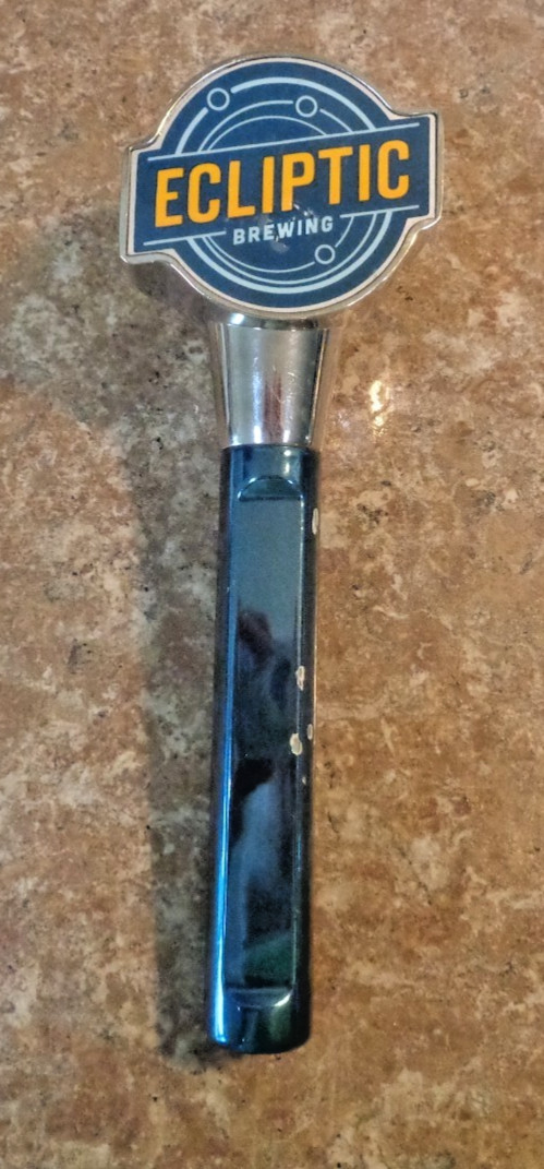 ECLIPTIC BREWING Co Tap Handle Knob Portland OR