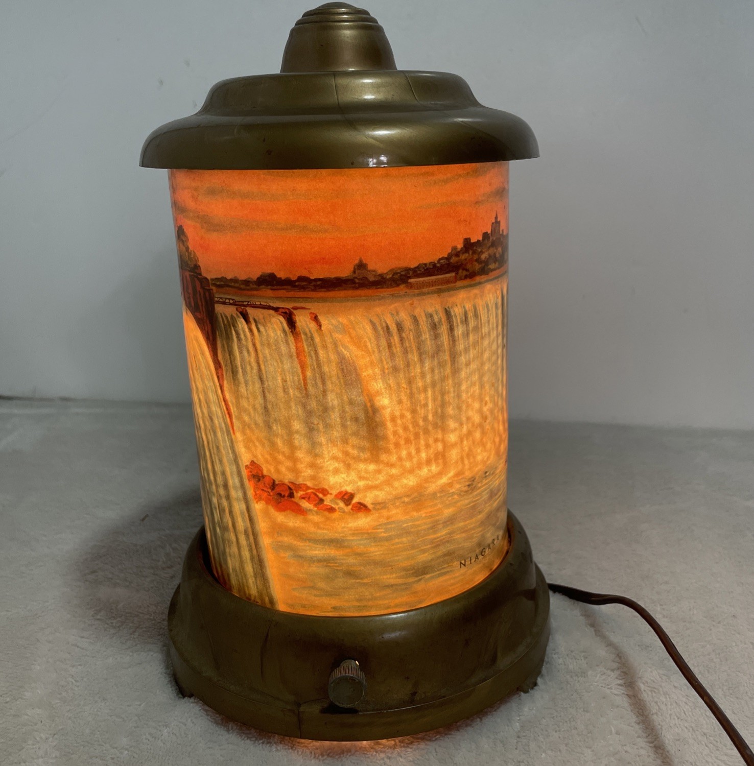 Vintage 1950 A.B. Leech Niagara Falls Roto-Vue Jr. Motion Lamp Econolite Corp