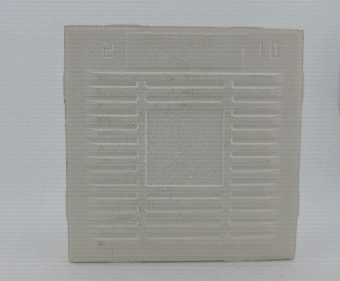 American Olean Ceramic Tile Vtg Flat Peach 4.25″ X 4.25″ NOS