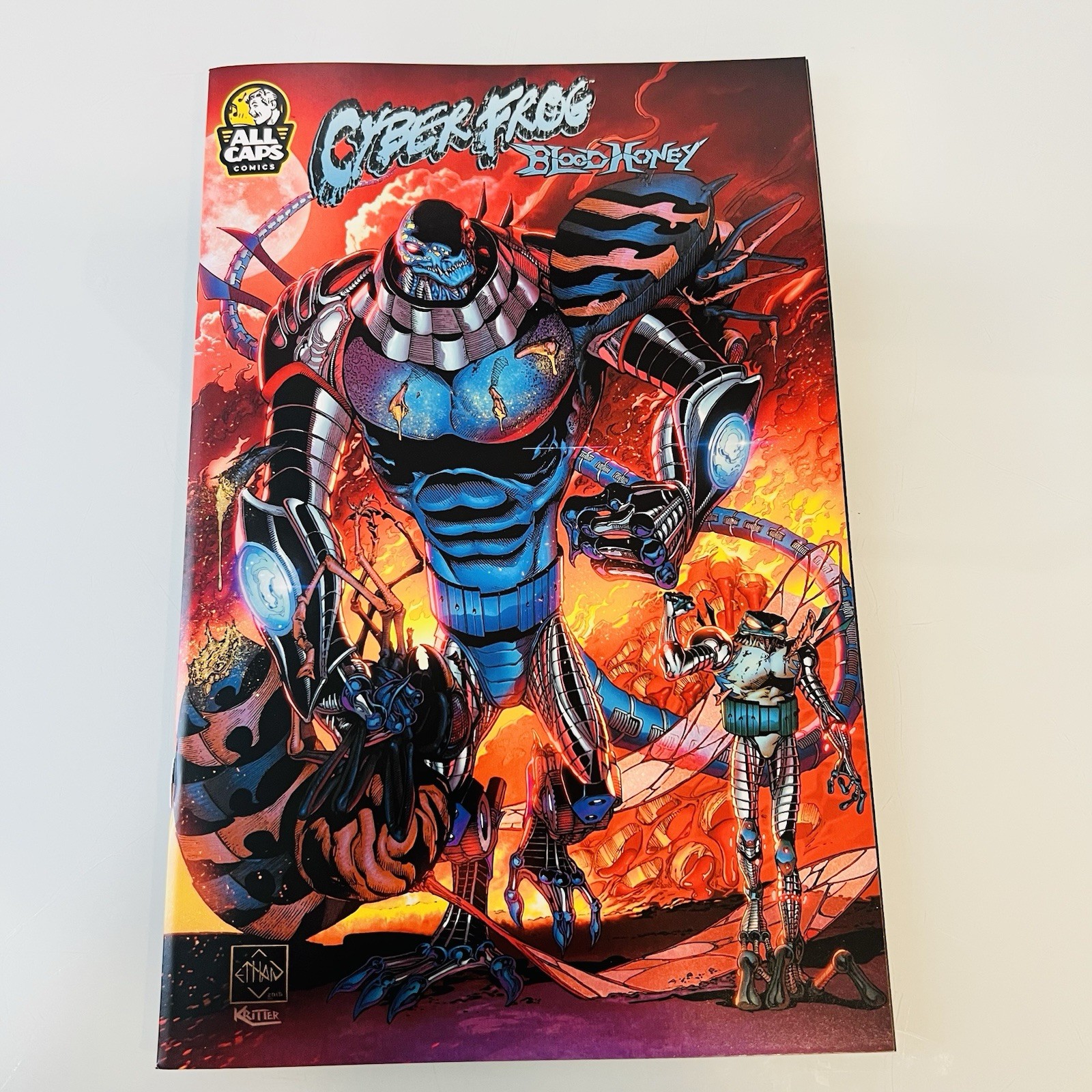 Cyberfrog 2 Rekt Planet Chromium Cover and Blood Honey Signed Ethan Van Sciver