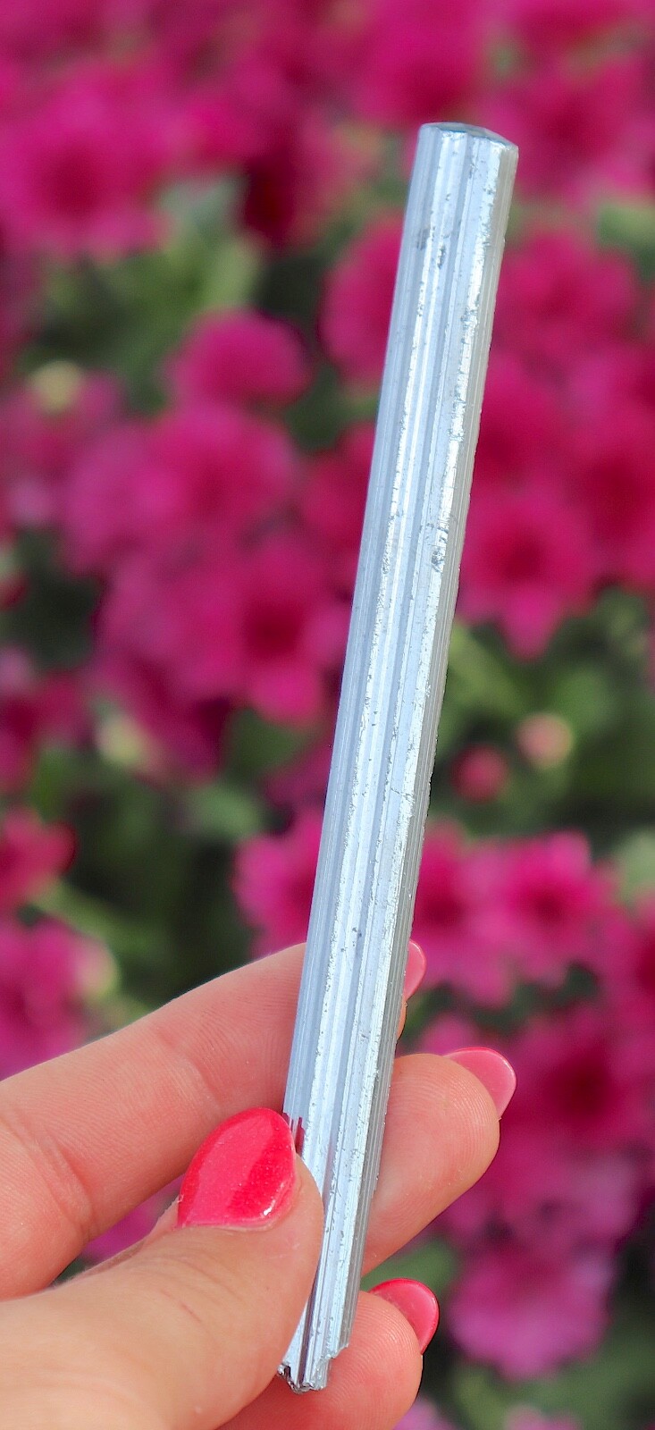 Superb Metallic Silver Stibnite Crystal From China – 14.0 cm’s