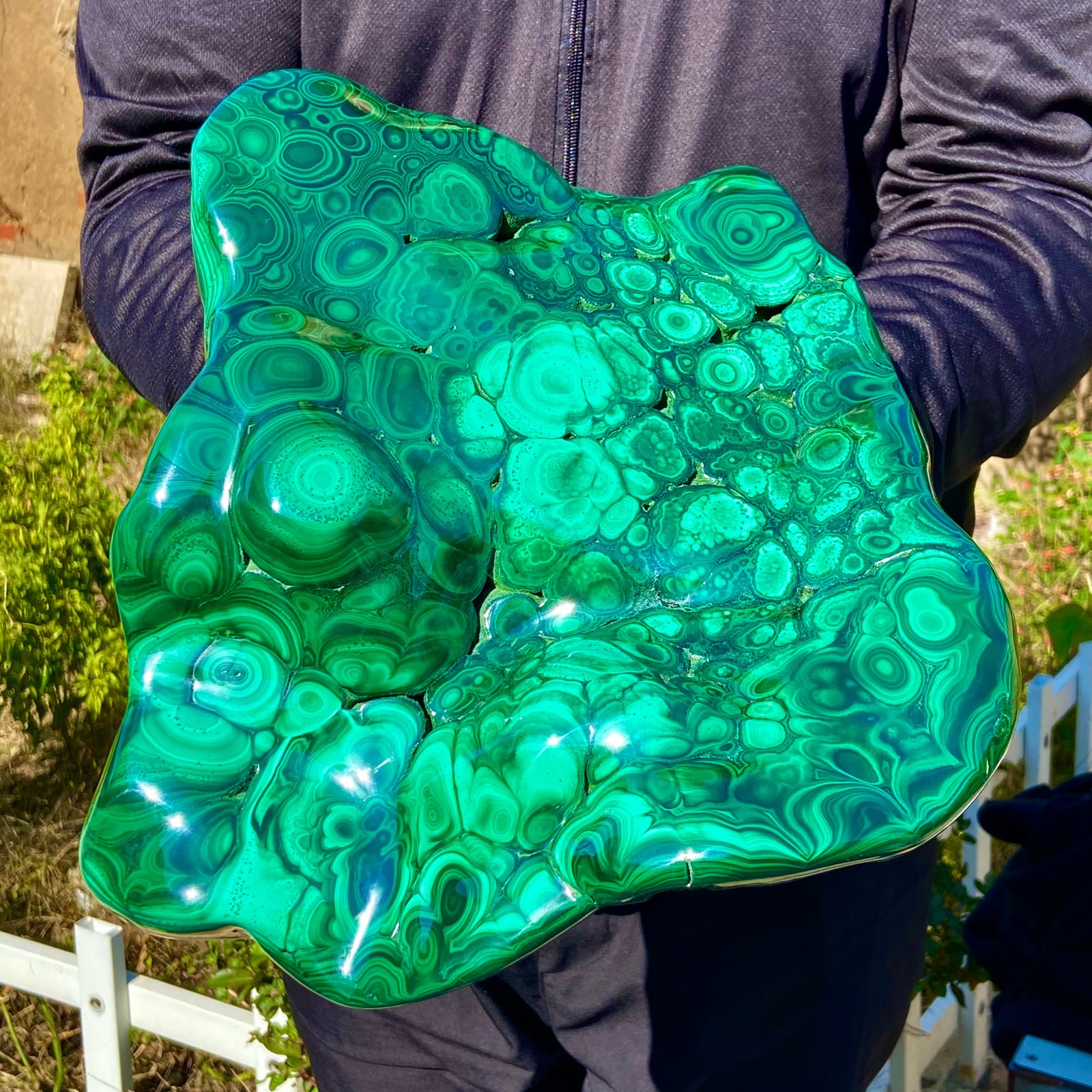 17.63LB Natural Polished Malachite Mineral freeform specimen Reiki Stone Healing