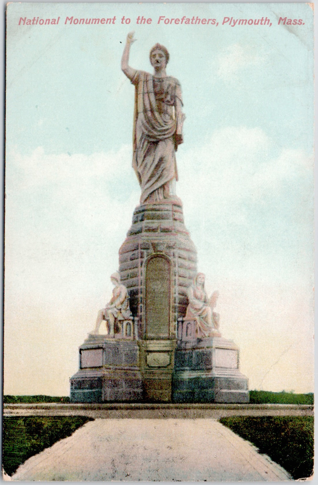 Plymouth Massachusetts Forefathers Monument 1910 Divided Back Vintage Postcard