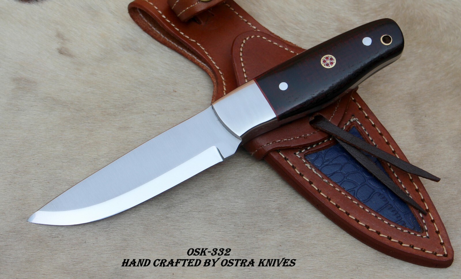 1095 HIGH CARBON STEEL HANDMADE SCANDI GRIND BUSHCRAFT EDC HUNTING KNIFE