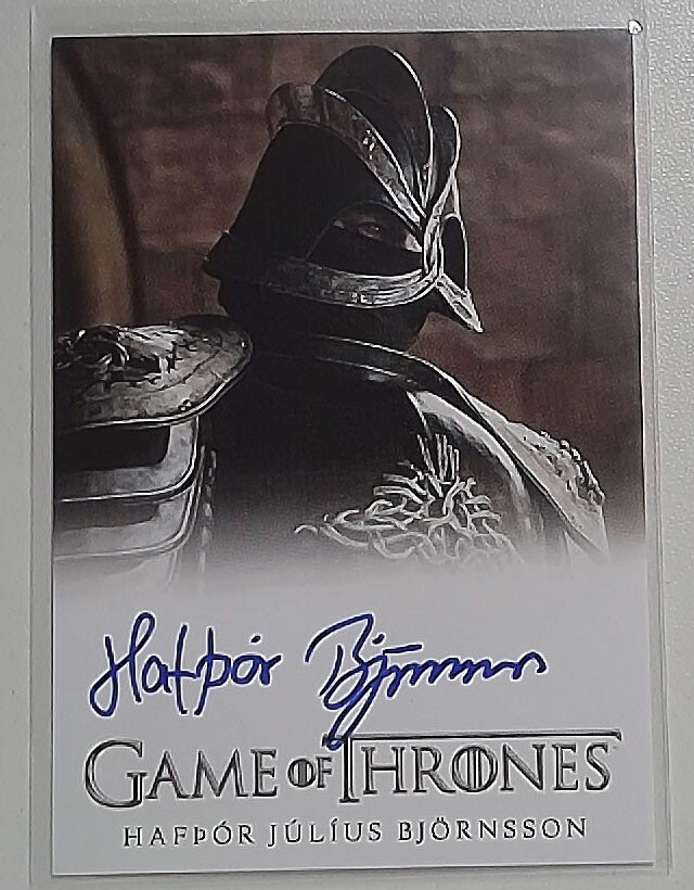 2023 Halfpor Julius Bjornsson as Gregor Clegane Game of Thrones Full Bleed Auto