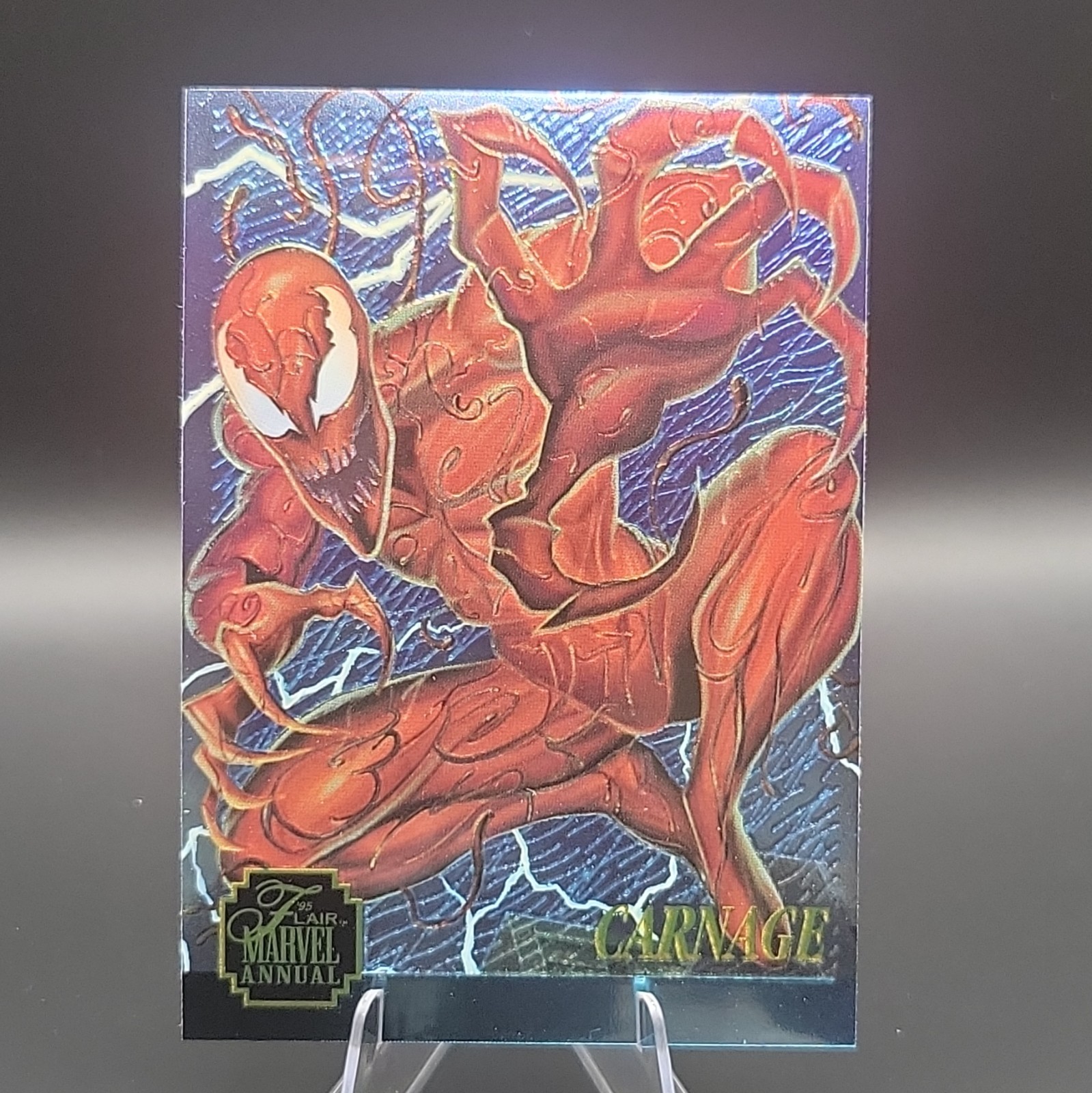 Fleer 1995 Flair Marvel Annual Chromium Carnage Limited Edition 2/12 Card