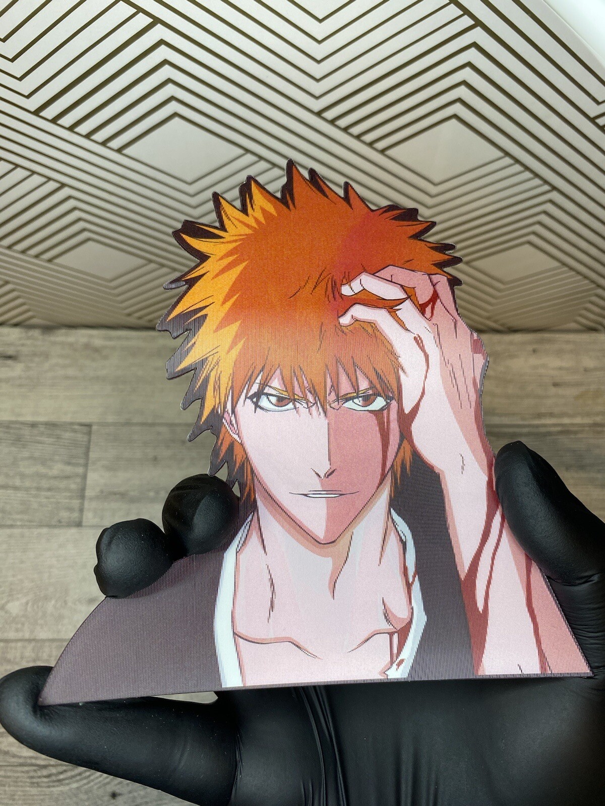 Bleach Ichigo Kurosaki 3D Lenticular Motion Car Sticker Decal Peeker