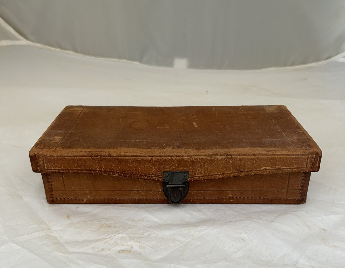 The Hamley Kit Leather Box Cowboy Shaving Kit Pendleton Oregon Vintage Handmade