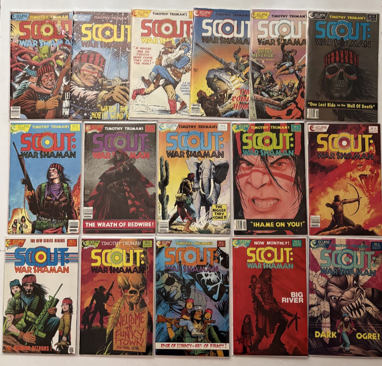 COMPLETE SERIES Scout War Shaman #1-16 (Eclipse, 1988-1989)