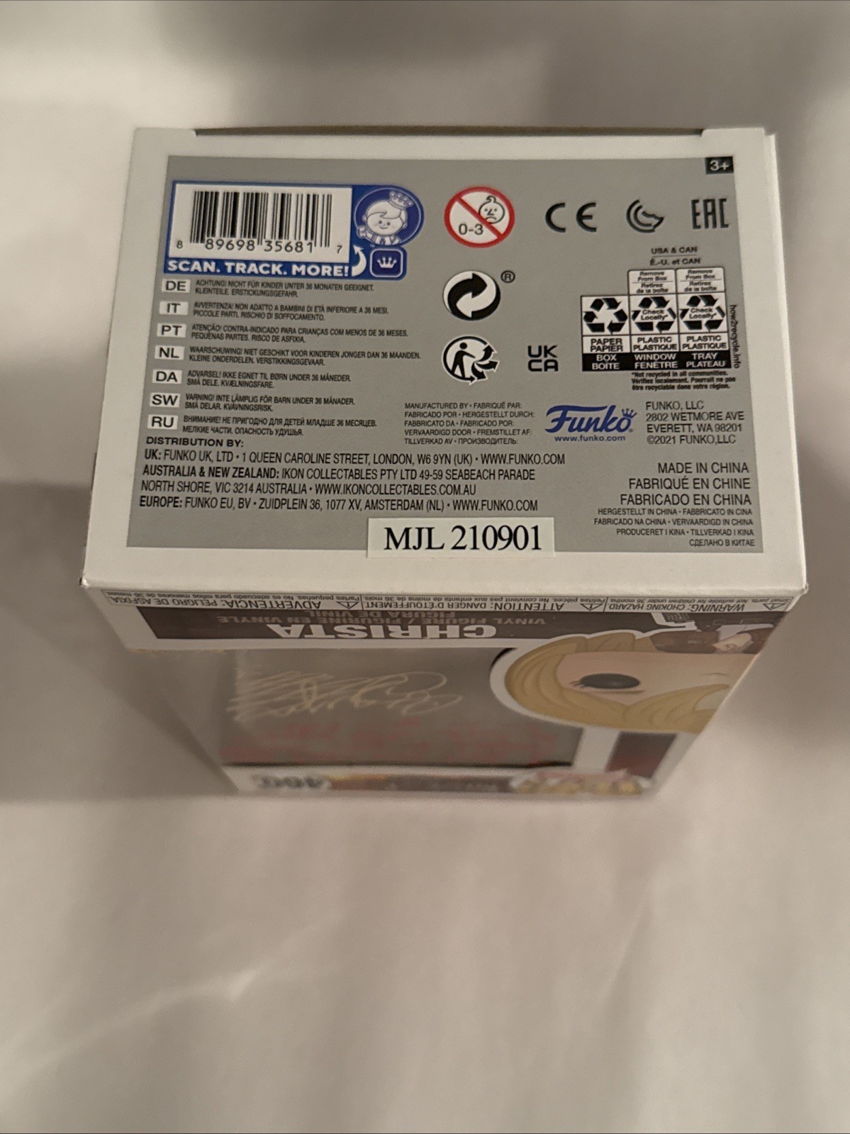 Bryn Apprill Signed Christa #460 Attack On Titan Funko w/ JSA COA And Protector