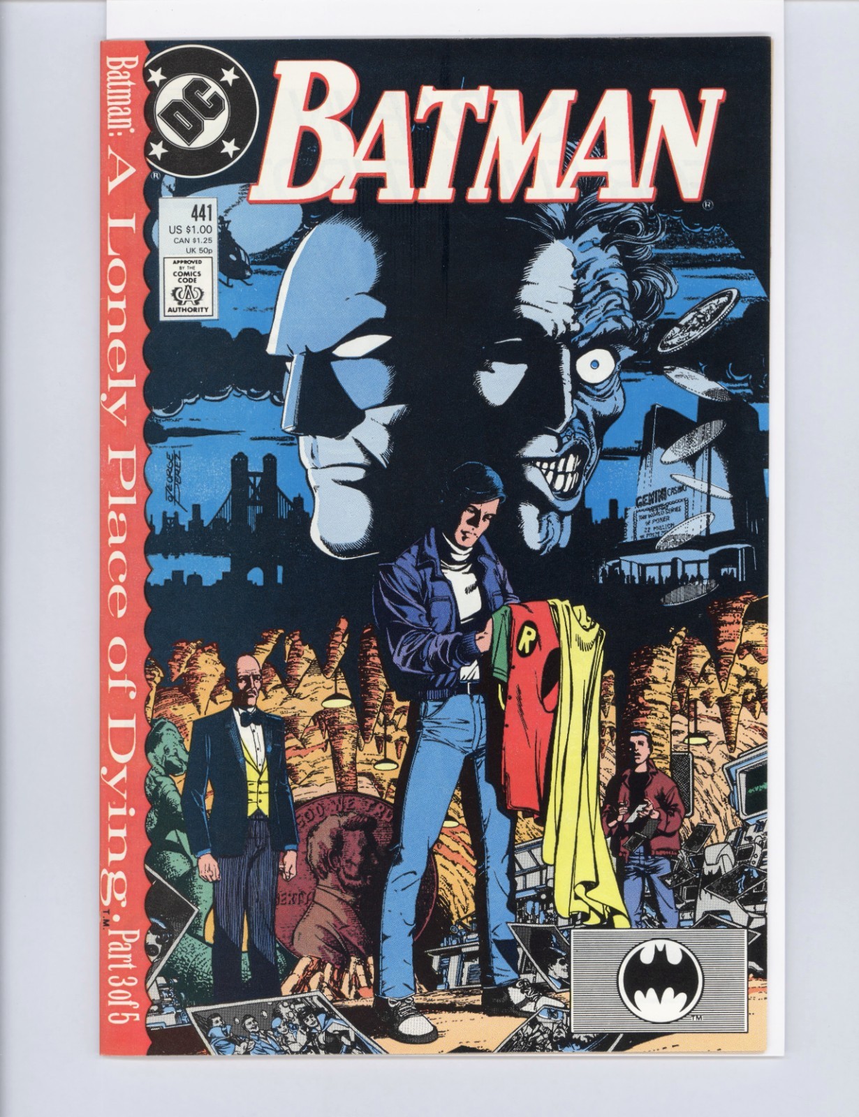 Batman #441 (1940) Cover by George Pérez – Signed by Marv Wolfman