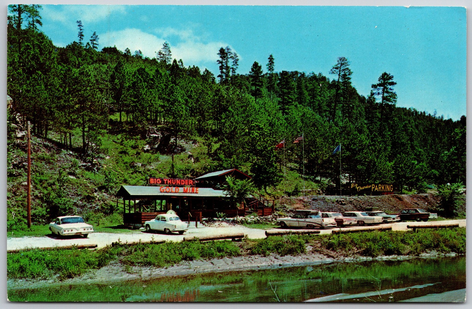 Vintage Big Thunder Gold Mine Keystone South Dakota Postcard by Dexter Press