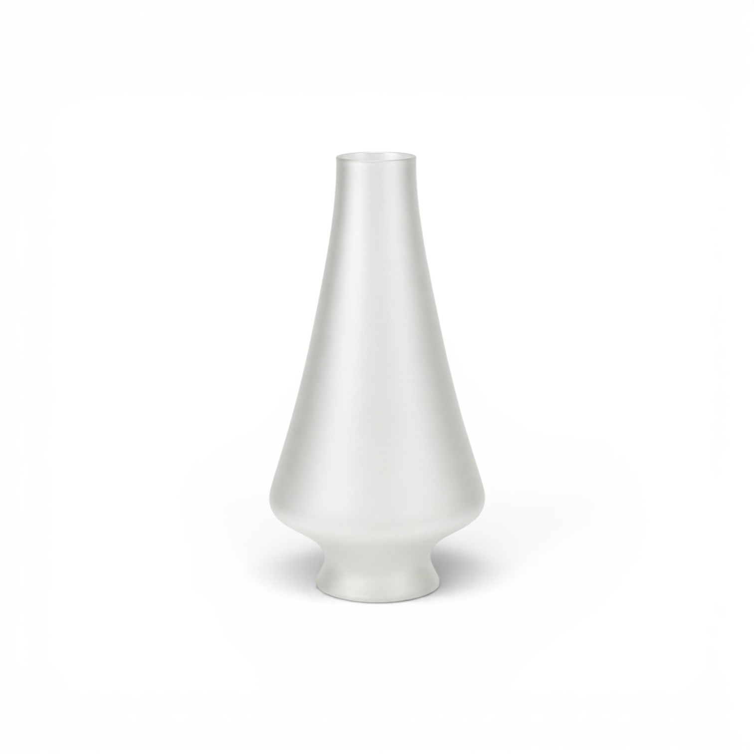 270mm Frosted Victorian Oil Lamp Chimney with 80mm Base