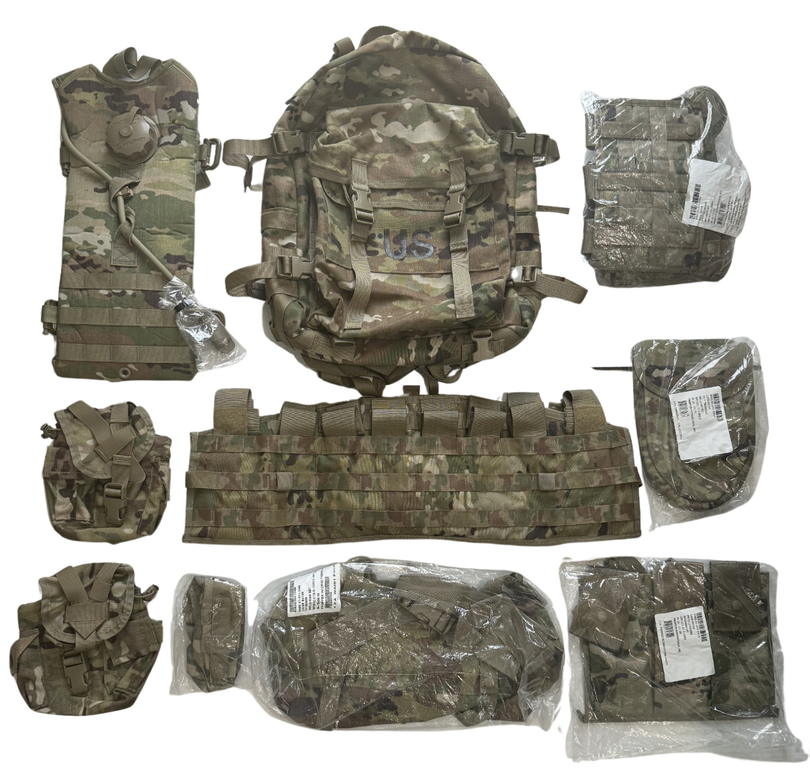 US ARMY MOLLE II Rifleman Kit OCP/Multicam Complete – 21 Piece “NEW”