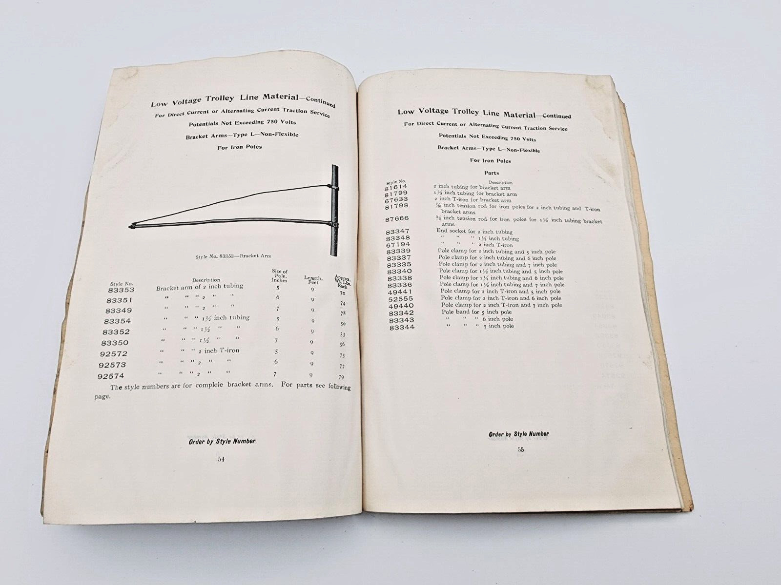 1907 Westinghouse Electric & MFG Co. Low Voltage Trolley Line Material Booklet