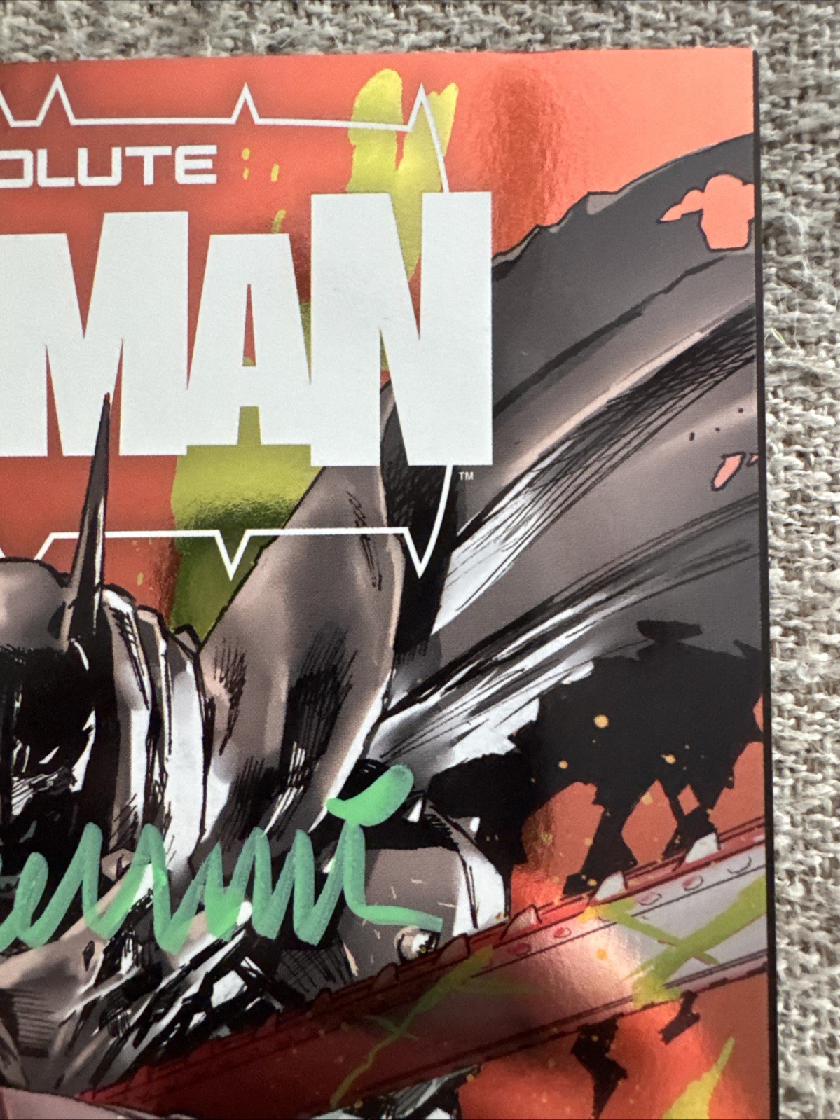 Absolute Batman #18 – Clay Mann Boyz Chainsaw Man GITD Foil 4X Signed COA NM