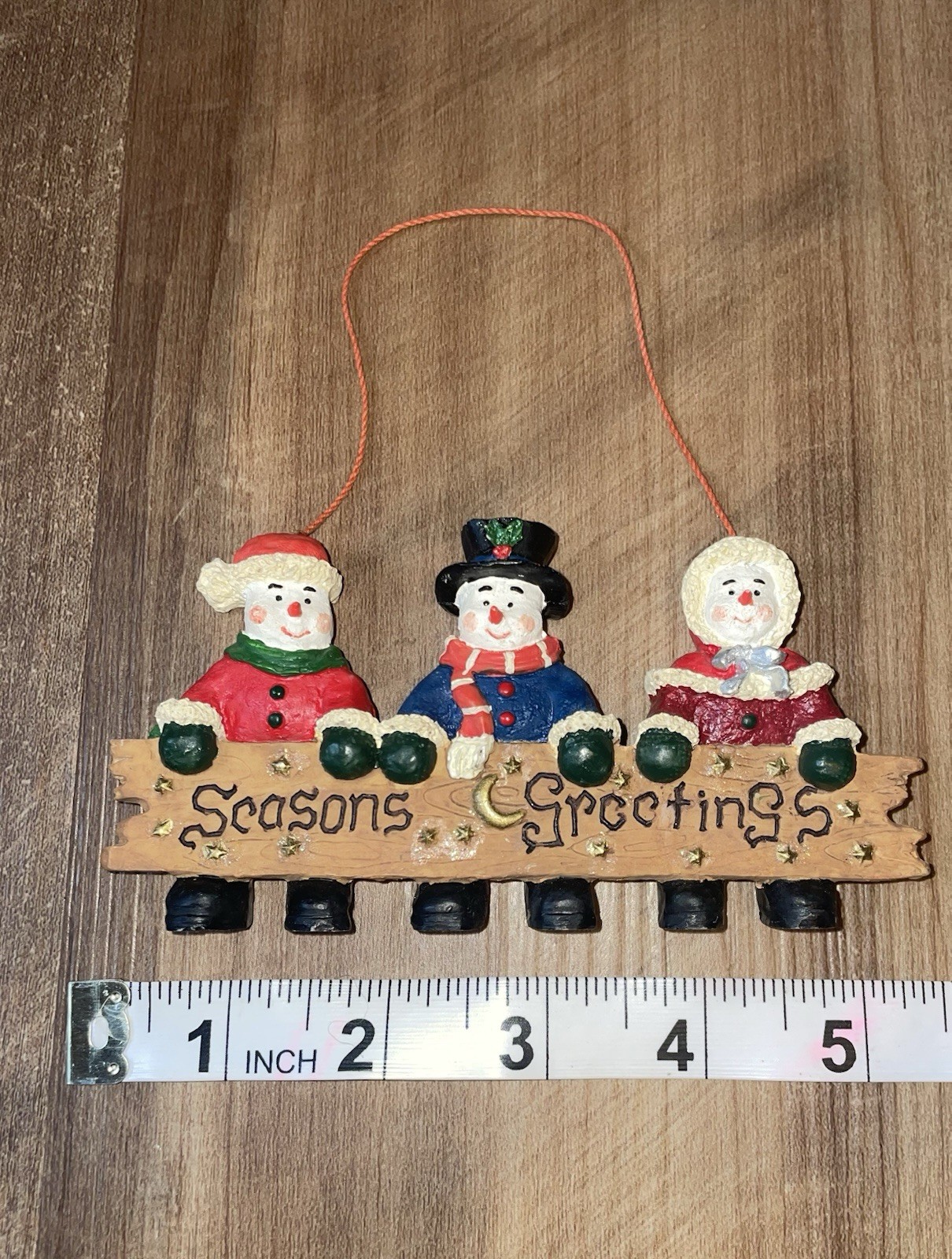 Seasons, Greetings Christmas Ornament/Hanging Decoration ￼