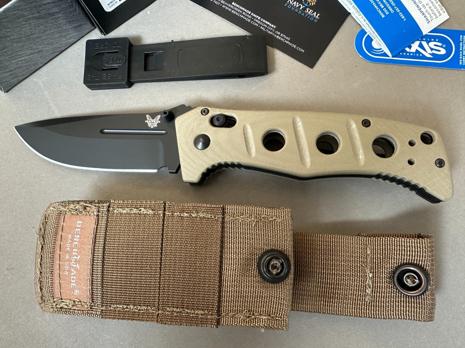 MINT Benchmade 275BKSN Adamas Made In USA New In Box SAND Discontinued