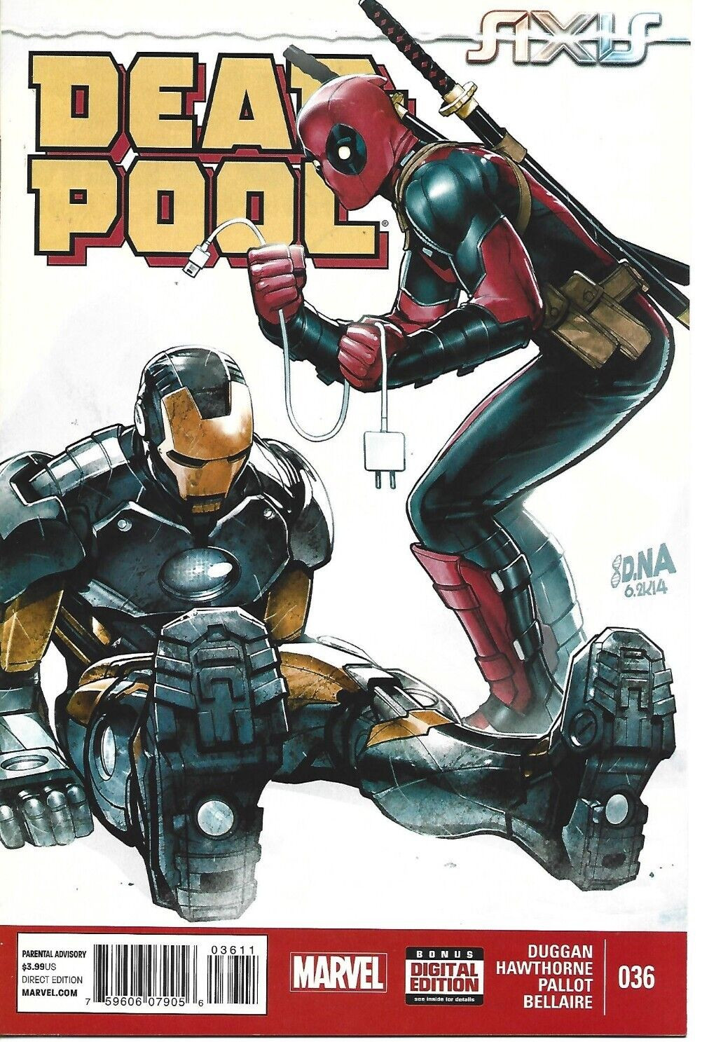 DEADPOOL #36 DAVID NAKAYAMA VARIANT MARVEL COMICS 2014 BAGGED AND BOARDED