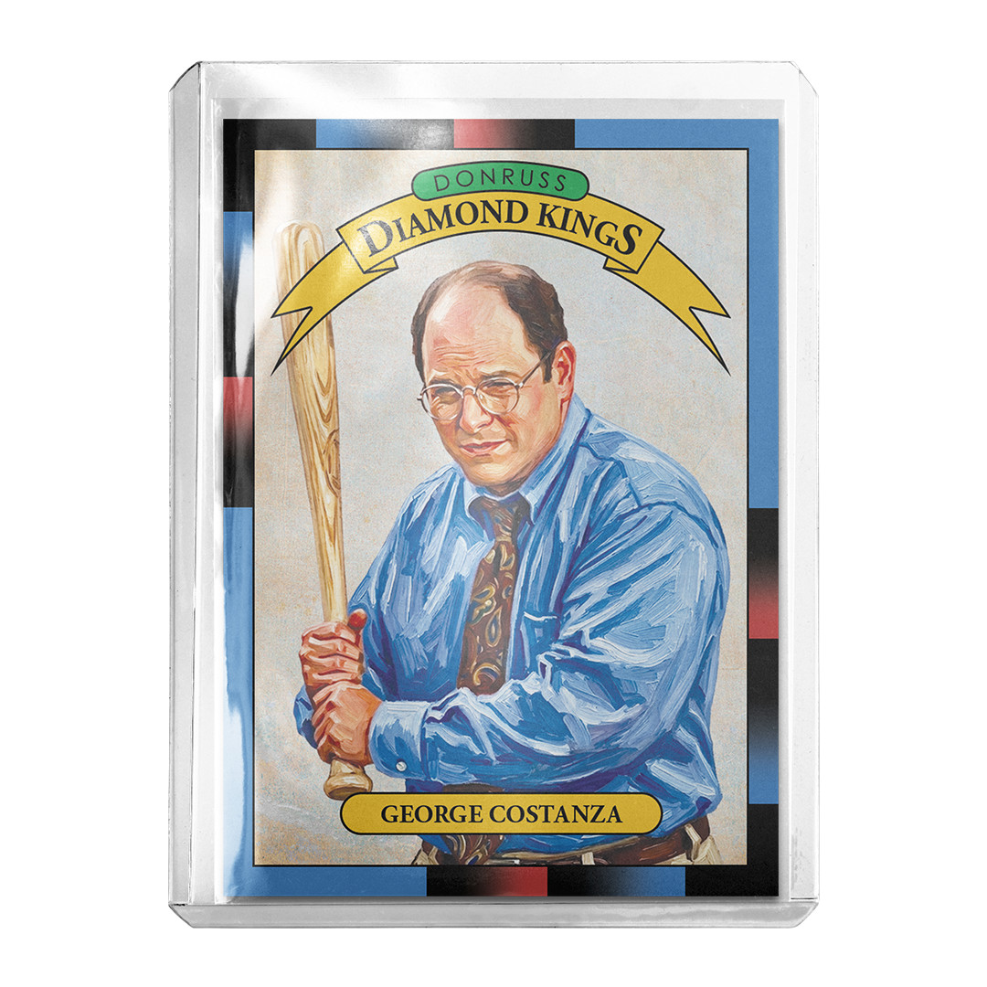 Custom George Costanza Seinfeld Diamond Kings Novelty 1988 Baseball Card