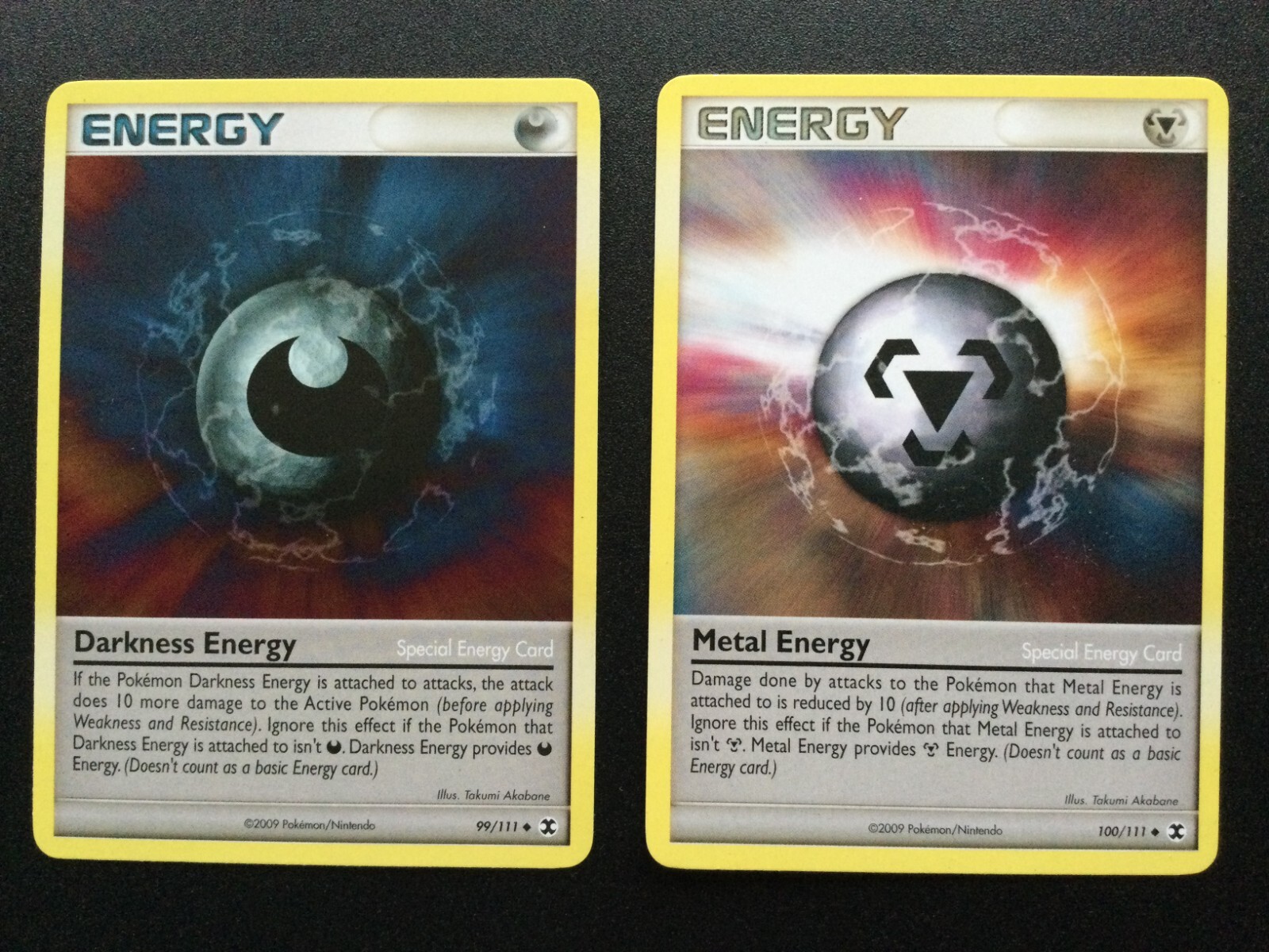 2x Pokémon Rising Rivals Metal & Darkness Energy Card Bundle 99+100/111 – 2009