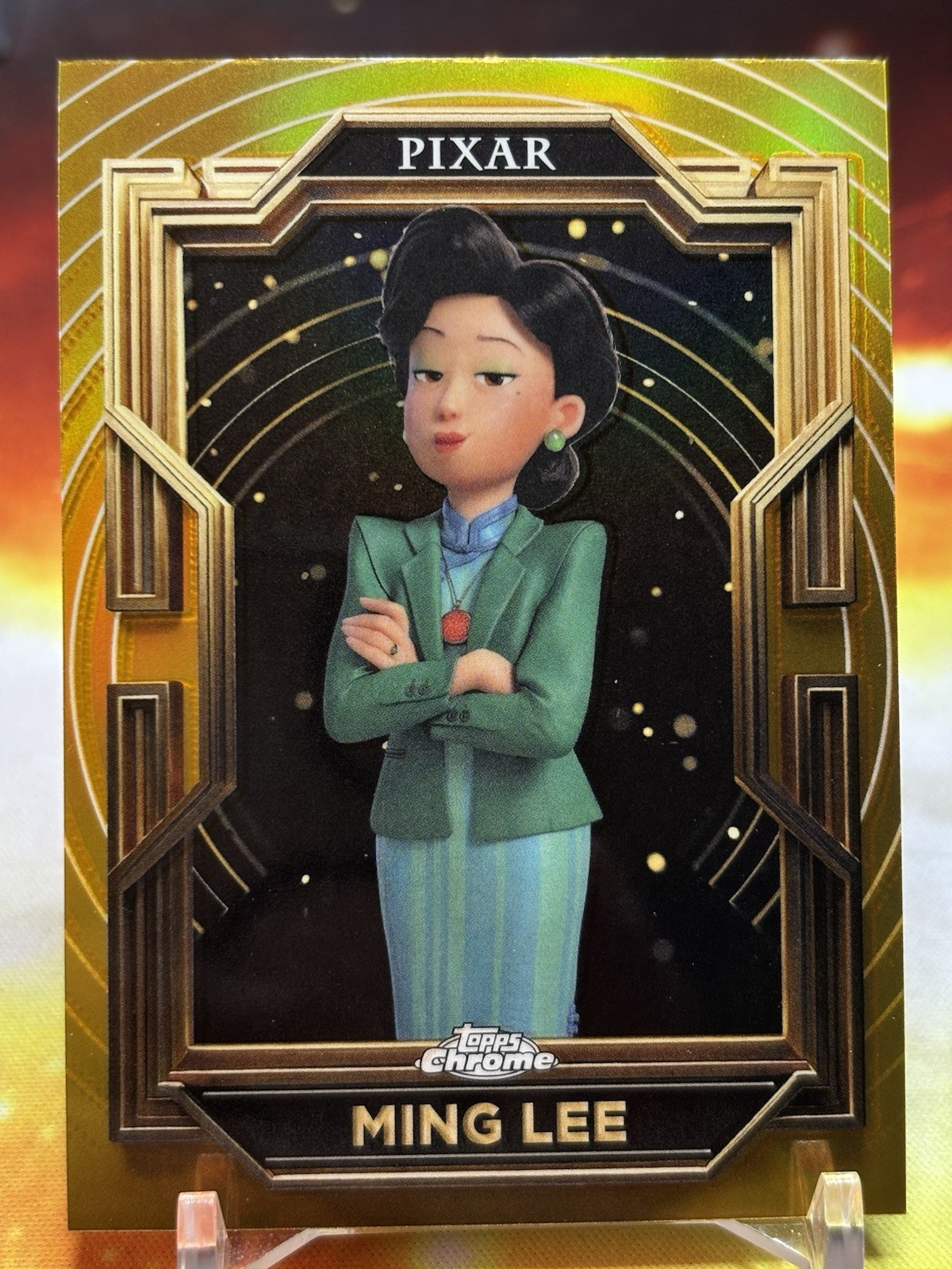 2025 Topps Pixar Gold Ming Lee Base #89 Turning Red