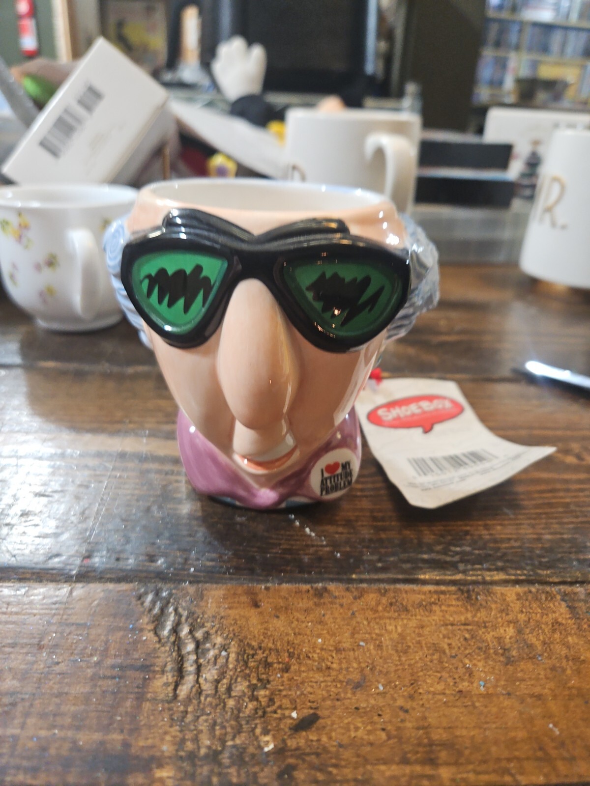 Maxine Coffee Cup – Grumpy Old Lady “I love my attitude” – Shoebox Hallm