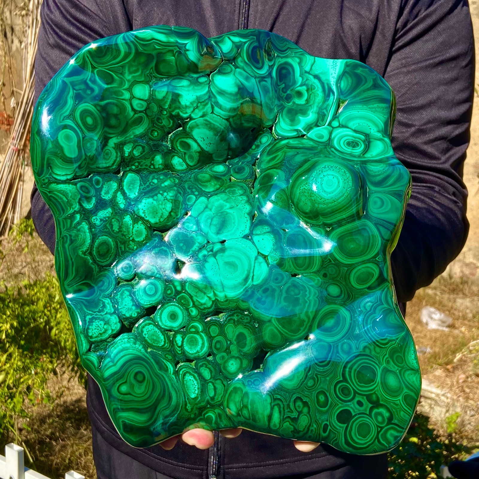 17.63LB Natural Polished Malachite Mineral freeform specimen Reiki Stone Healing