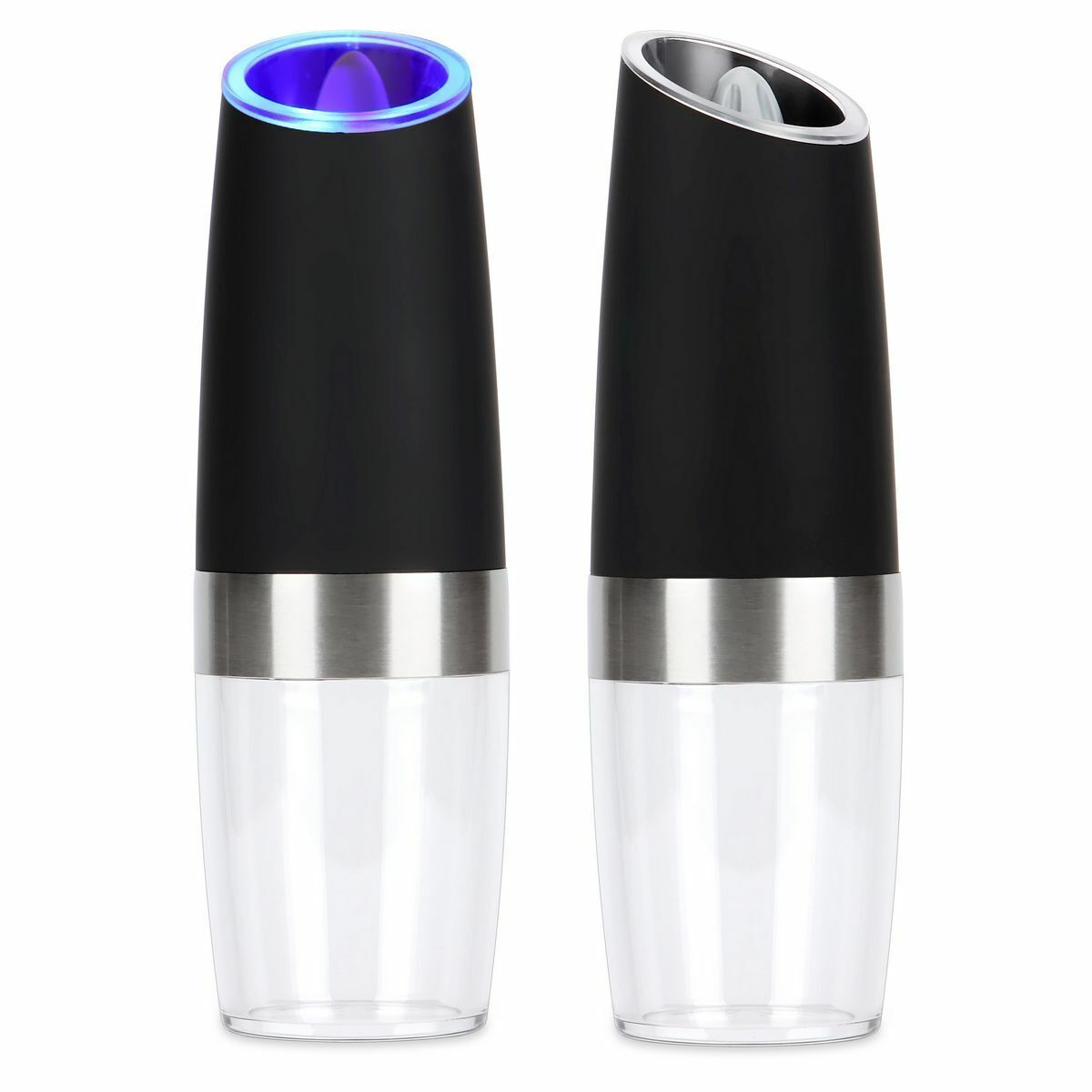 Automatic Gravity Electric Salt Pepper Grinder LED Adjustable Coarseness New