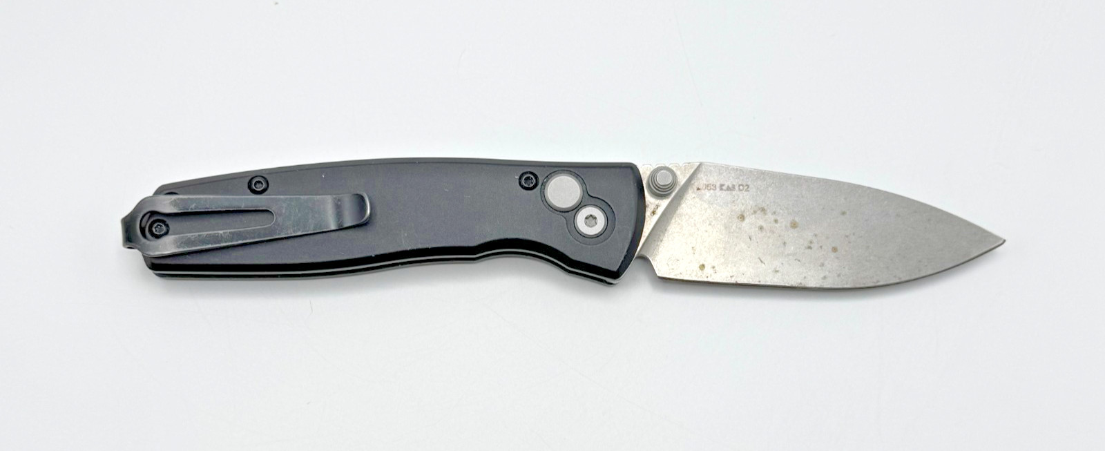 Kershaw Knife Kindred Button Lock 2053 3″ D2 Steel Blade Black Aluminum Handle