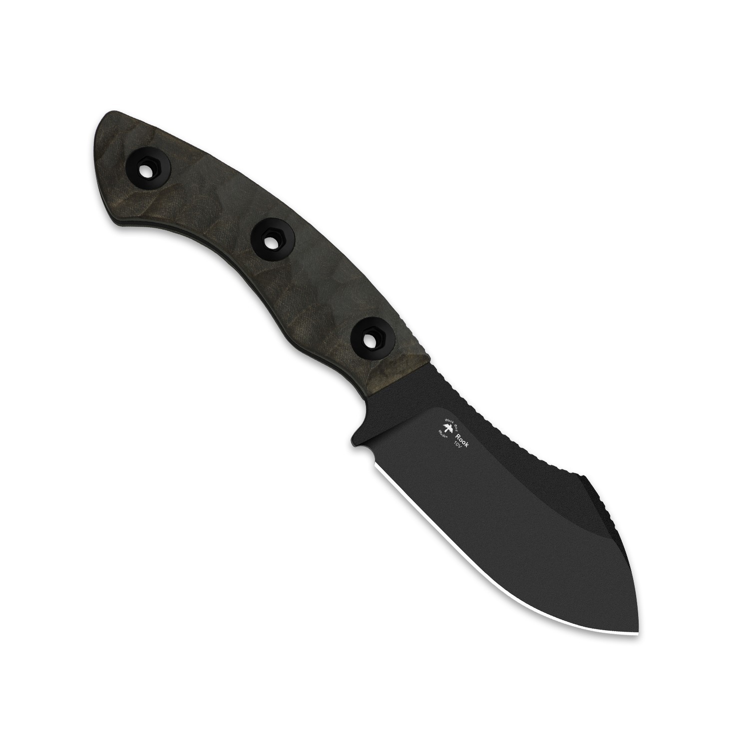 Kizer Rook Fixed Knife 10V Blade Richlite® Handle With Sheath 1090A1 Camping