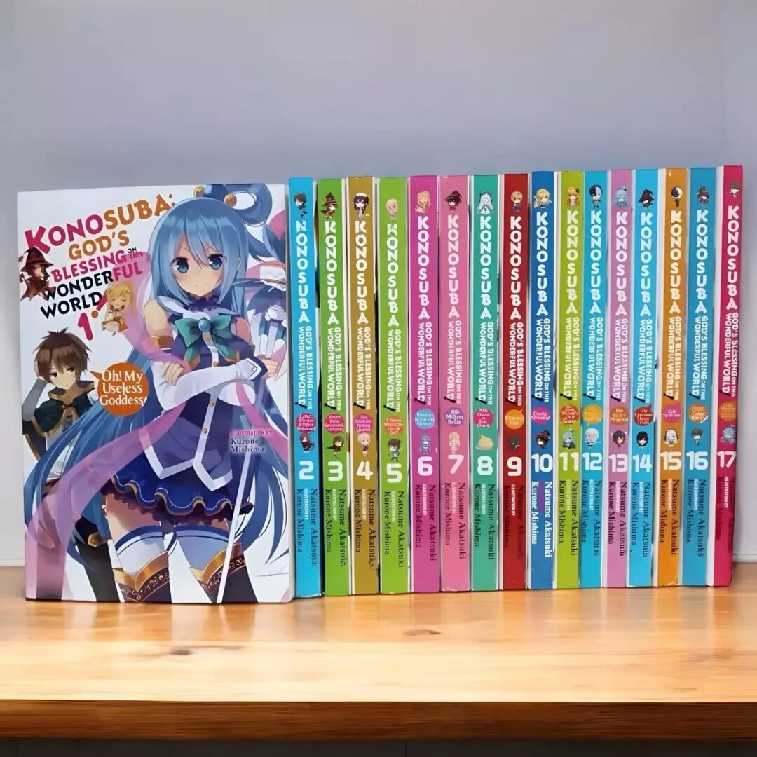 Konosuba:God’s Blessing on This Wonderful World!(Light Novel) Vol 1-17 Full Set