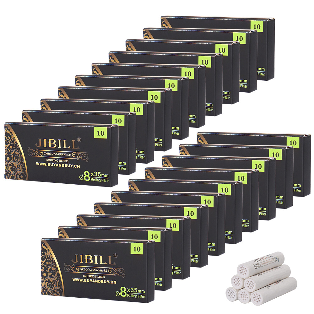 8mm Activated Carbon Filters For Tobacco Smoking Pipe Total 200 Pcs Pipe Filters