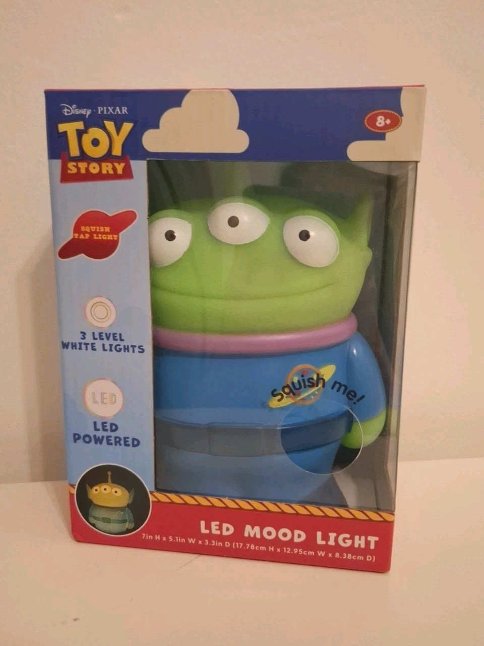 DISNEY PIXAR TOY STORY ~ ALIEN ~ LED MOOD LIGHT ~ SOFT SQUISHY ~ 3 SETTINGS NEW