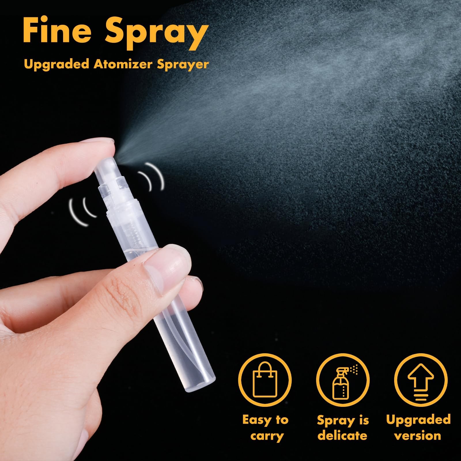 Chiallco Mini Perfume Sample Bottles, 10 Pack 5 ml 5 milliliters, clear