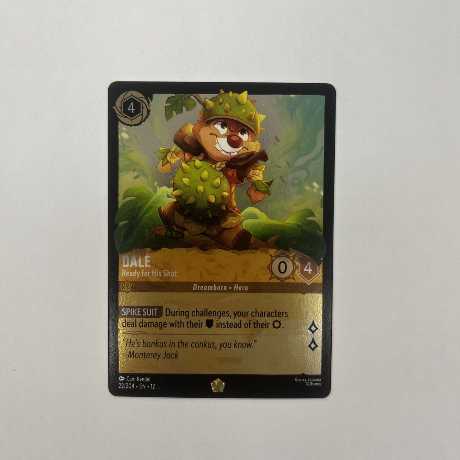 Dale Ready for His Shot Foil Wilds Unknown 22/204 LORCANA NM