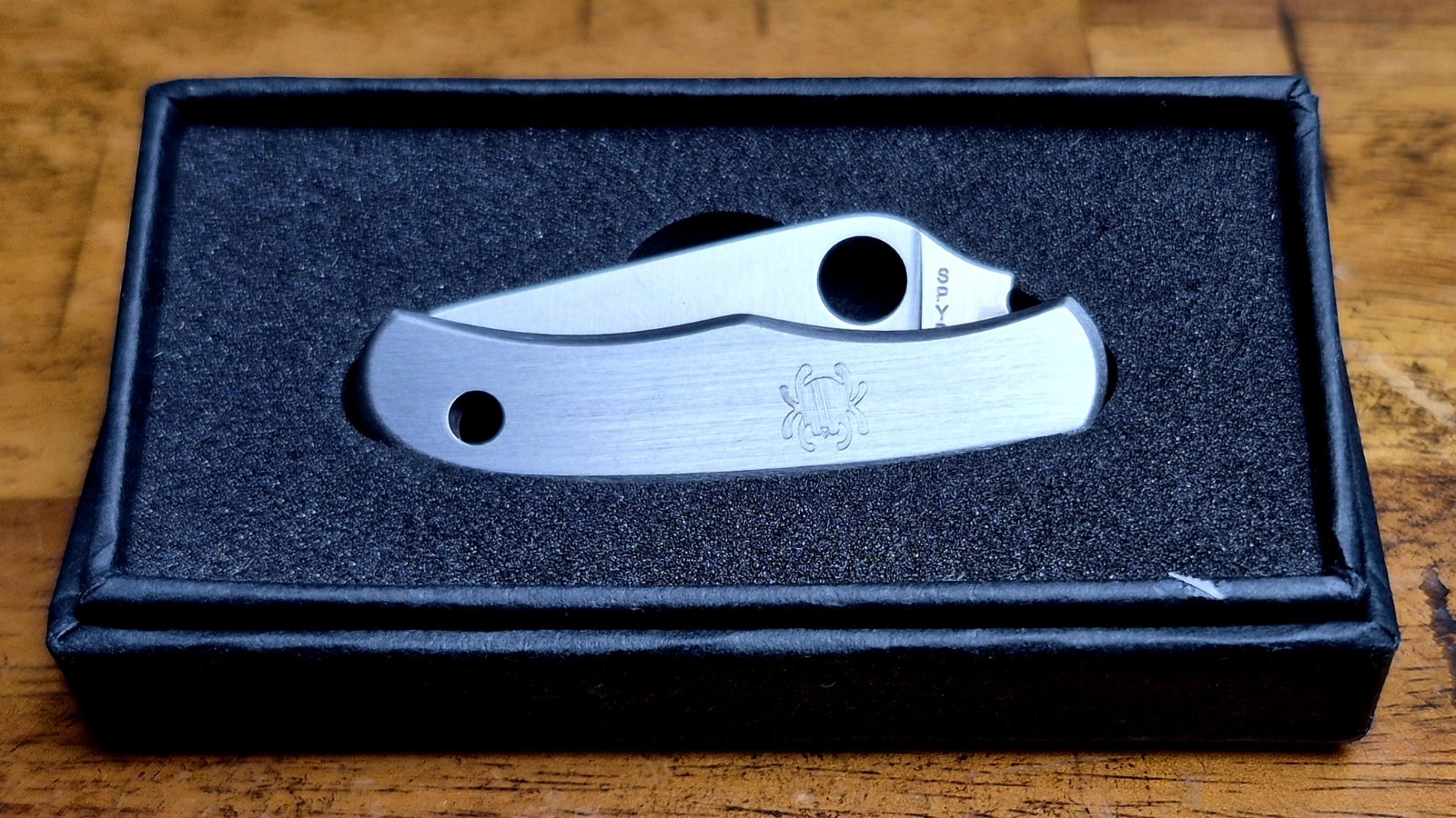 Spyderco Bug Folding Knife 1.25″ 3Cr13 Steel Blade Brushed Stainless Handle