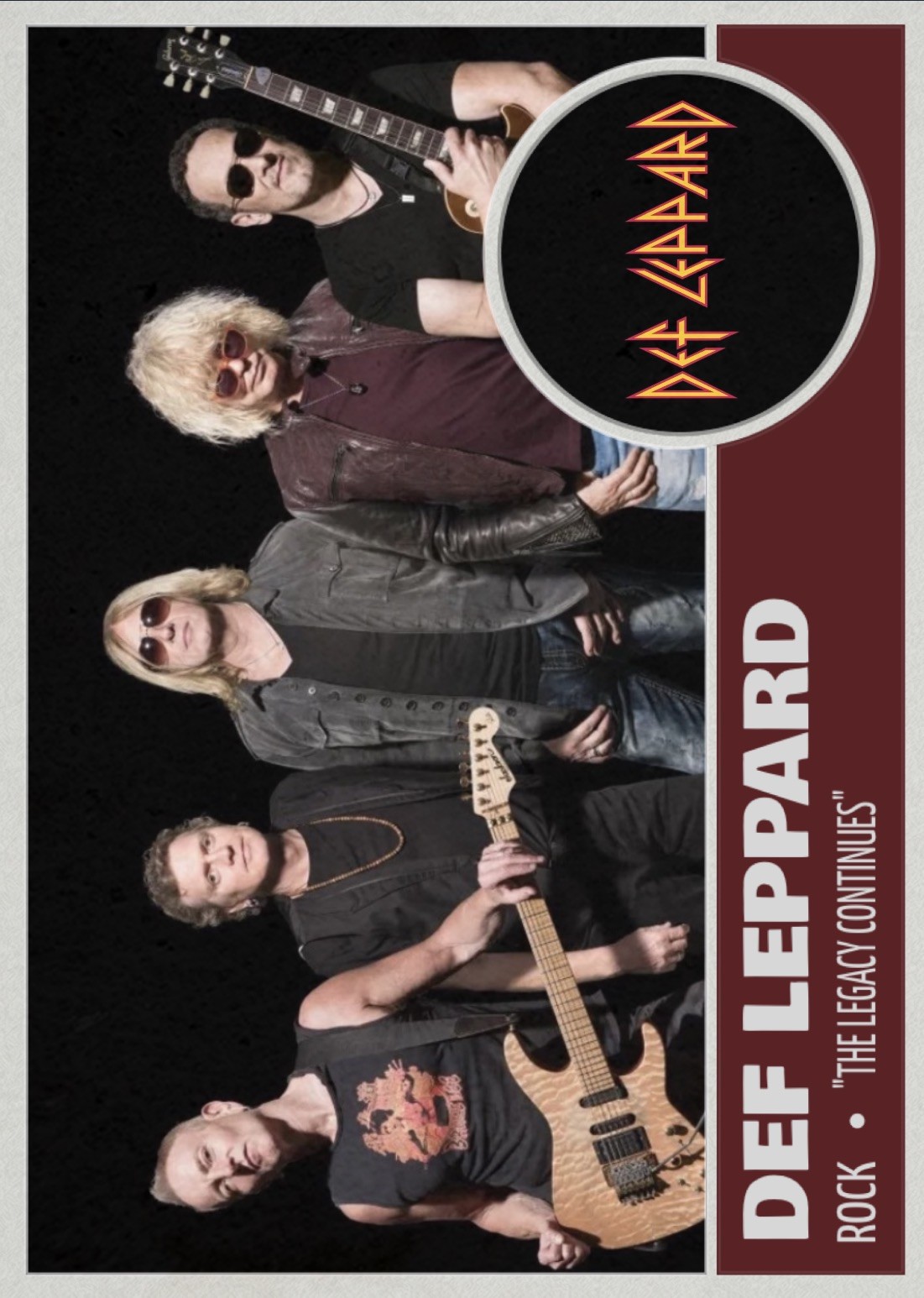 Def Leppard 3-Card Custom Eras Set – Early Years – Hysteria – Present Lineup