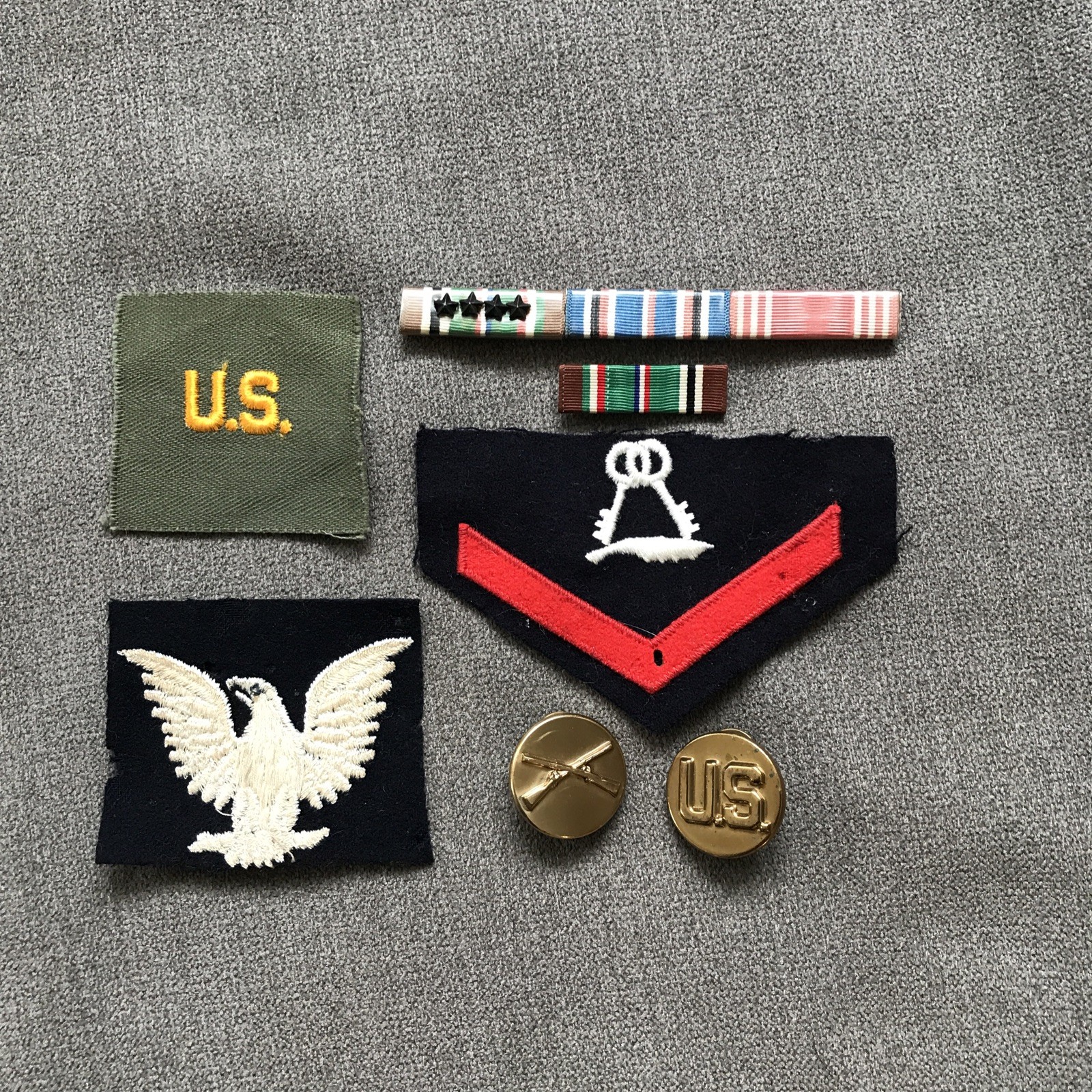 U.S. Military Bars, Buttons, And Patches
