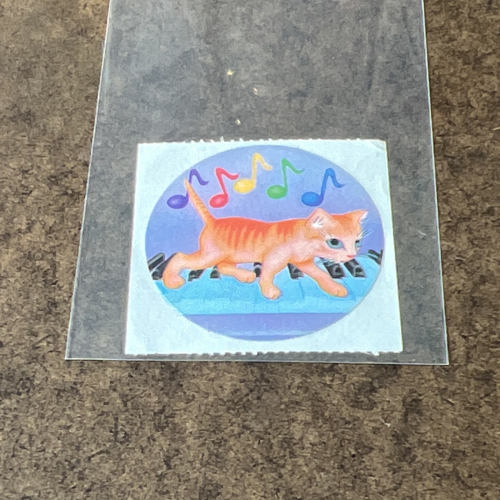 Lisa Frank 1982 Collect Them All! Cat Non-Sport Sticker Non-Stuck #341115