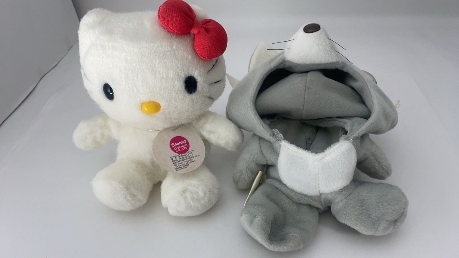 Sanrio Hello Kitty Plush Toy Grey Kigurumi Type 19cm / 7.5 Inch in 1988