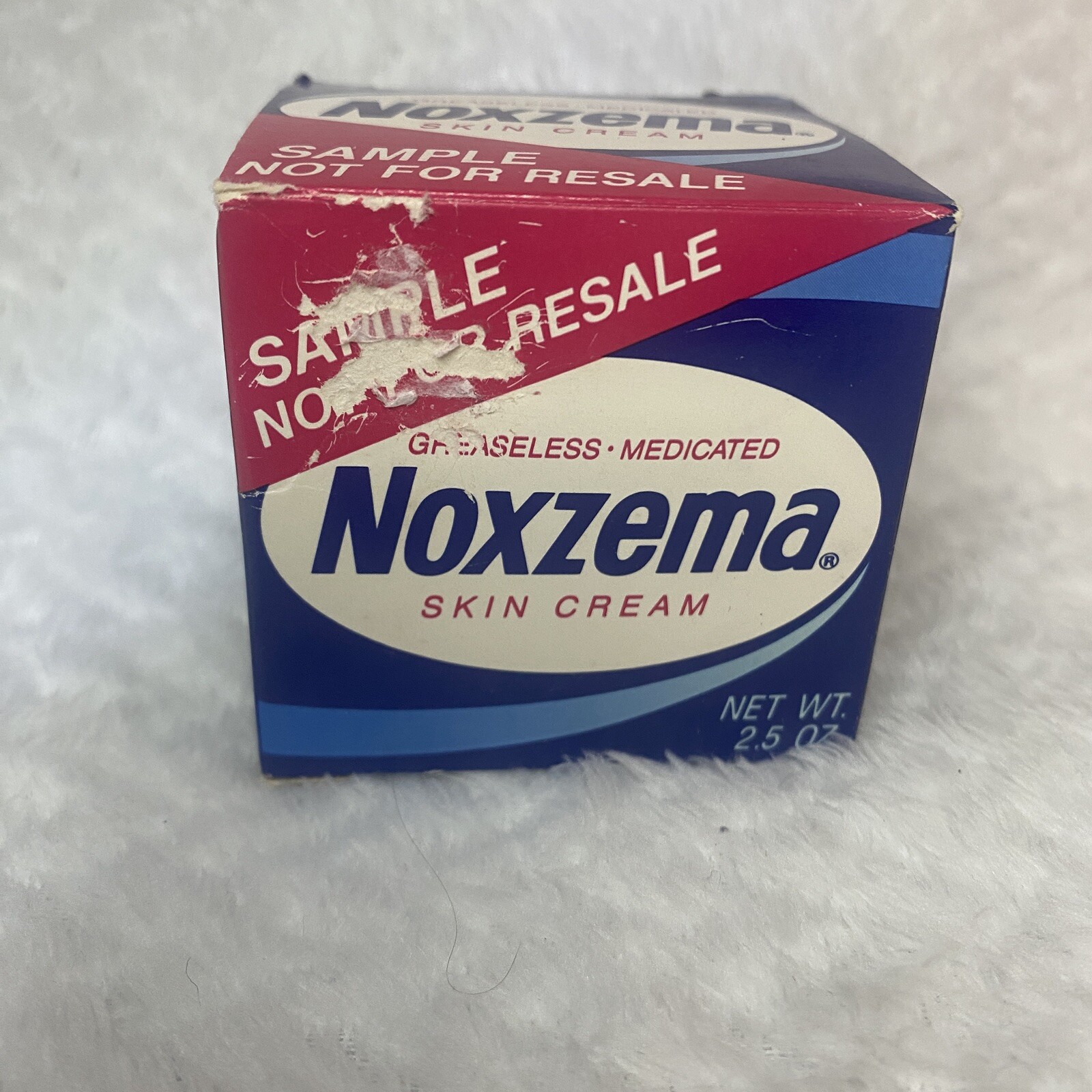 New Vintage 1998 Noxzema Skin Cream 2.5 oz Cobalt Blue Container -not Glass