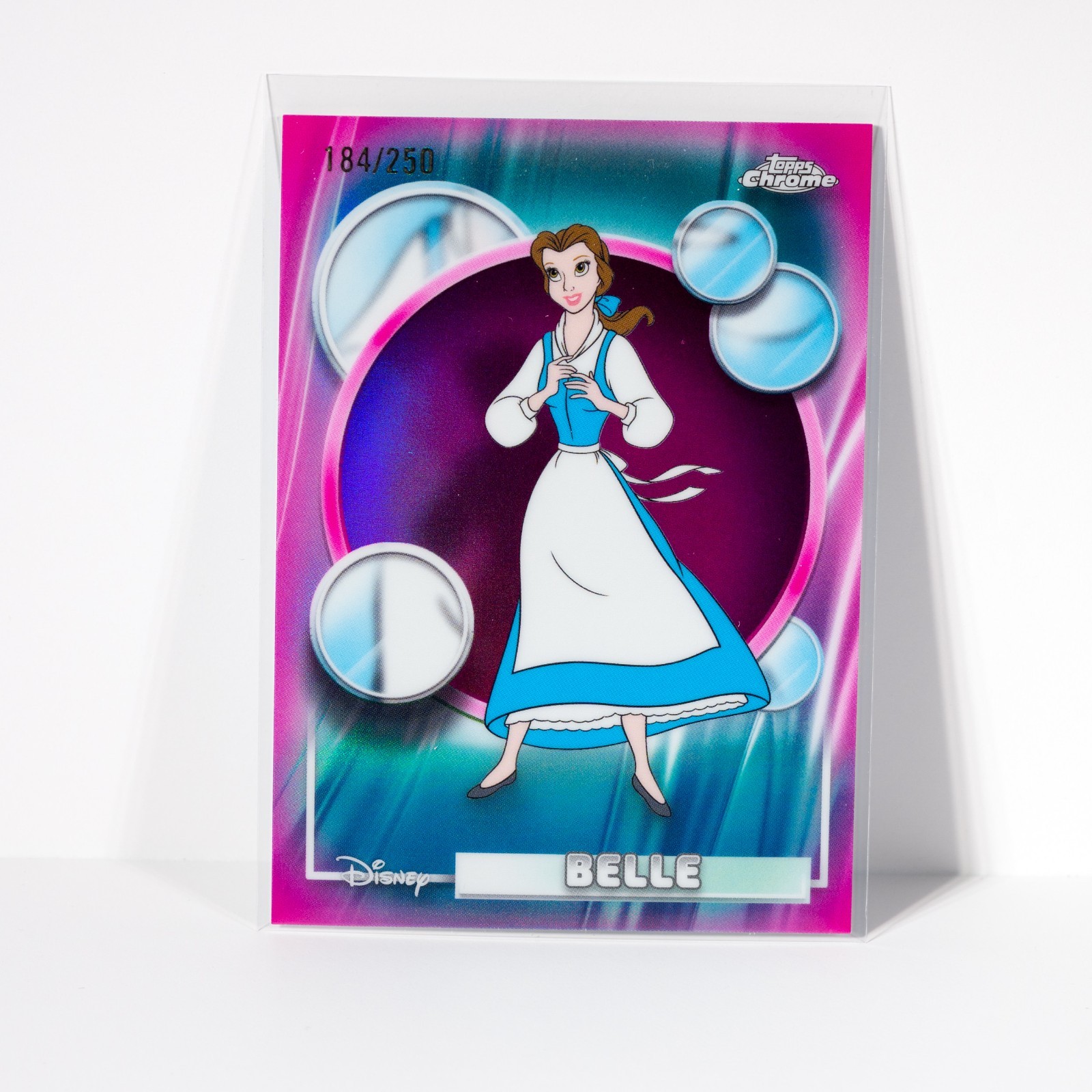 BELLE #35 2026 Topps Chrome Disney Pink Refractor 184/250