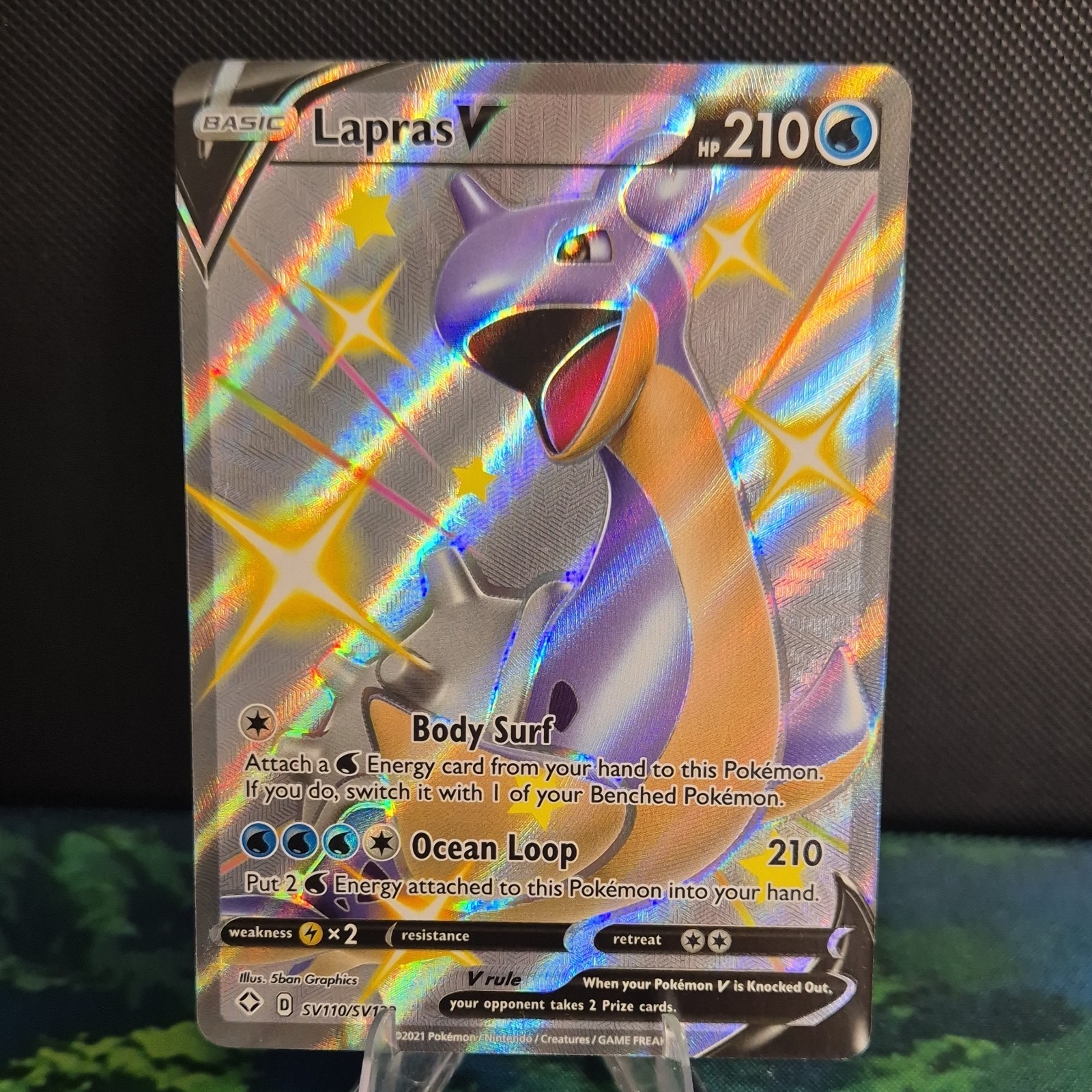 Lapras V SV110/SV122 Holo – Pokemon Shining Fates NM